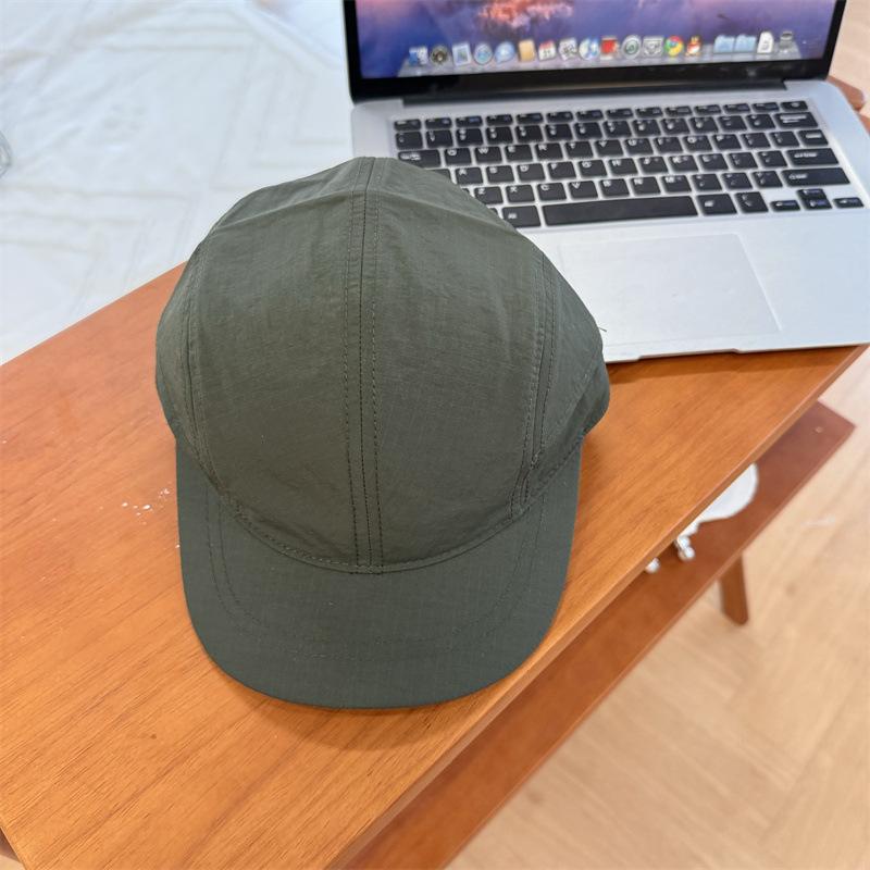 American retro Kaji quick-drying short-brimmed peaked hat, small brimmed men's and women's versatile street tide brand, fully sealed baseball hat