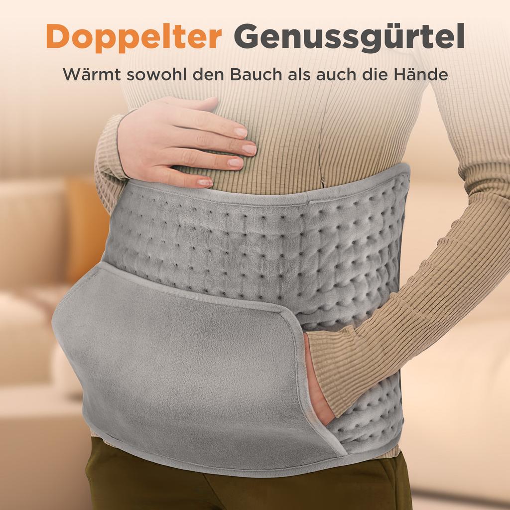 Electric Back Heating Support Belt Heated Waist Brace 10 Level Adjustable Temperature Thermal Lumbar Pad Warming Abdomen Hand