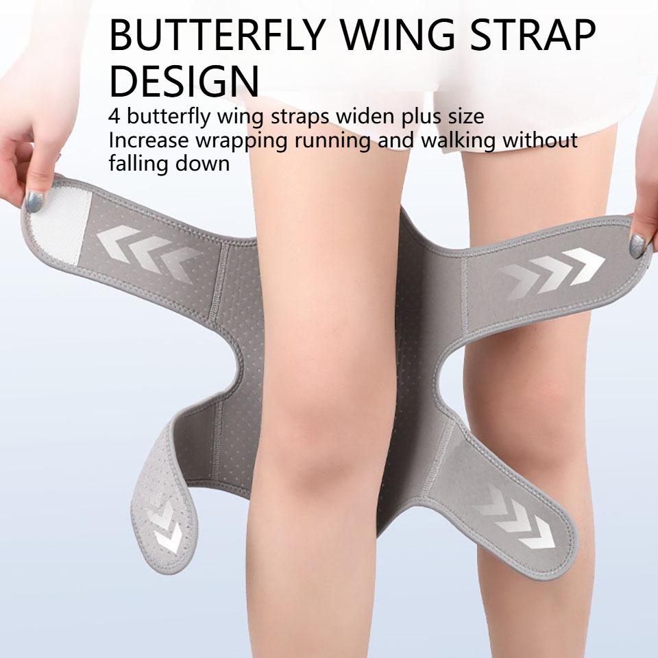 Knee Support Butterfly Wing Straps Spring-Assisted Walker Adjustable Patellar Knee Pads Elderly People Climbing Stairs