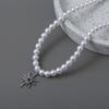 Delicate Necklace with Adjustable Chain Stylish Pendant Necklace Jewelry Adjustable Clavicular Chain Pearls Neckchains