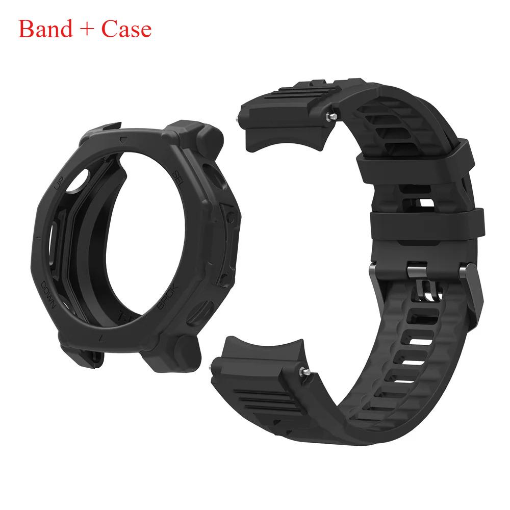 Silikonowy Pasek + Silikonowe Etui do Smartwatcha Amazfit T-REX 3Pro Pasek do Zegarka Dla Huami Amazfit T-rex3Pro 48MM Bransoleta