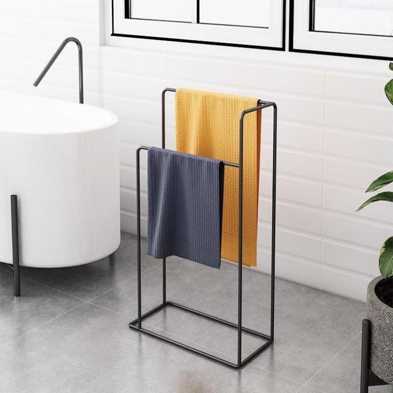 Nordic Style Floor To Floor Bathroom Towel Rack Home Storage Rack Bathroom Towel Rack Home Storage Racks Organization Shelves