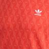 Adidas Originals Mono Allover Print Logo Graphic Crew Neck T-Shirt Men Tops Orange FM3426