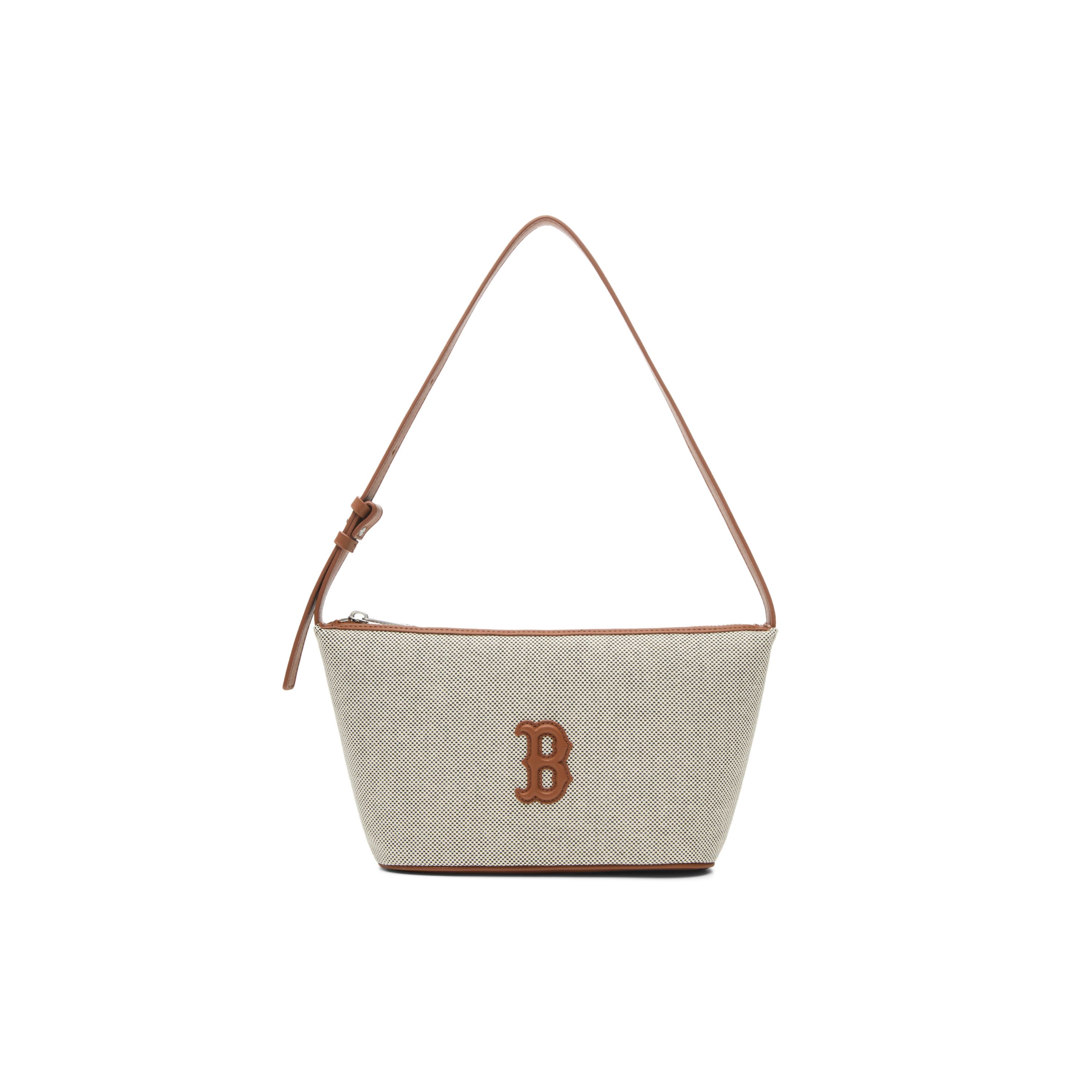 

MLB Basic Boston Red Sox 25Fw Classic Versatile Simple High-Quality Adjustable Acrylic Underarm Bag Tote Crossbody Shoulder Bag 3ABQBC15N-43BRD Basic Set (Bag)