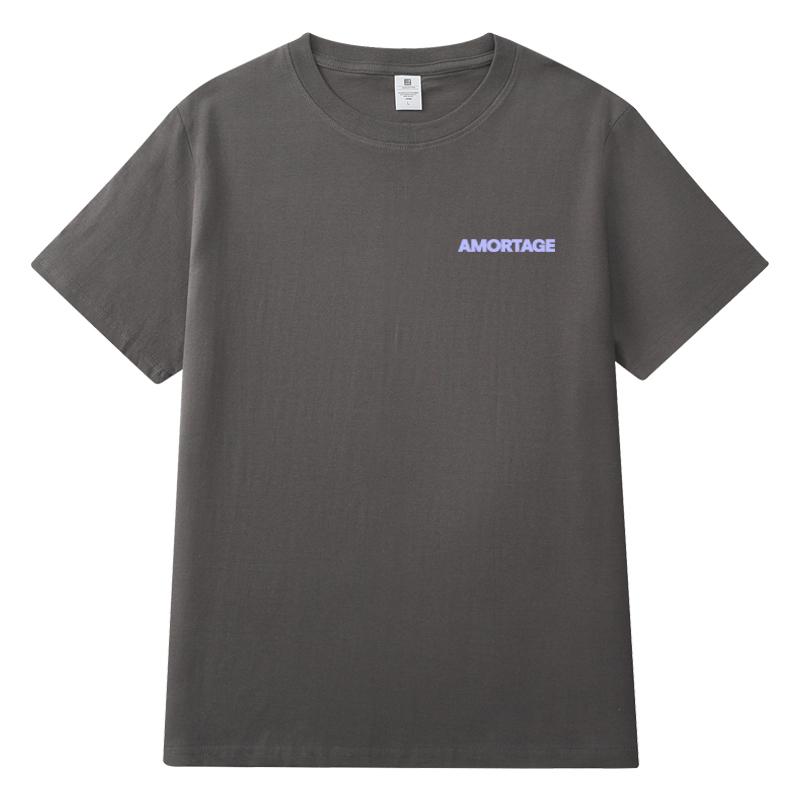 

Альбом Джису AMORTAGE Те же стили Сольный мерч Футболки с коротким рукавом для лета Женские хлопковые дышащие топы S