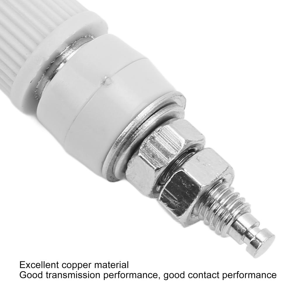 10pcs 4mm Banana Binding Post Socket M5 Copper Nickel Plated Female for Electronic Equipment