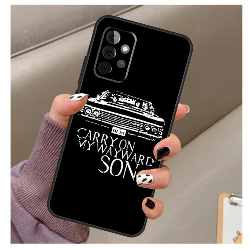 Supernatural CARRY ON MY WAYWARD Case For Samsung Galaxy A35 A55 A15 A32 A12 A22 A52 A06 A54 A34 A14 A56 A36 A26 A16 A13 A53