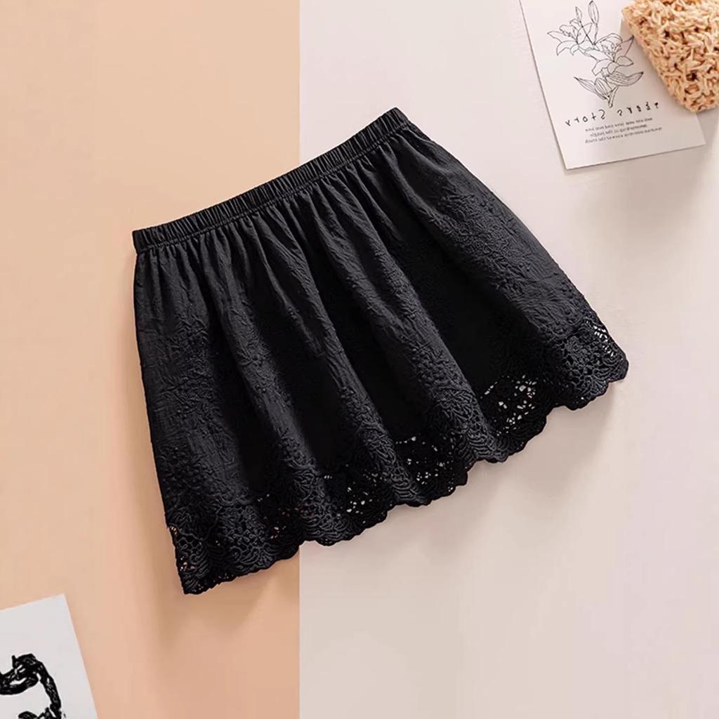 Hoodie Hem Lace Skirt: Butt-Covering High Waist Layer for Autumn/Winter
