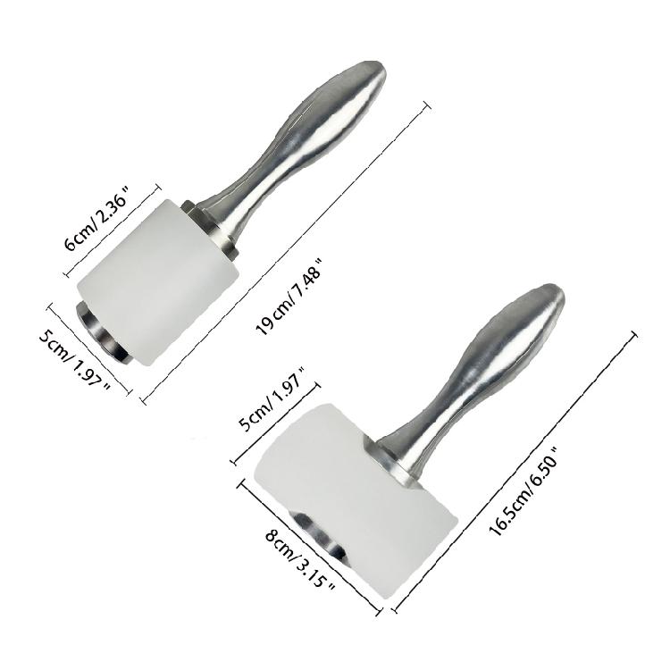 Creative Leather Craft Hammer Metal Handle Nylon Mallet Household Utility Ga