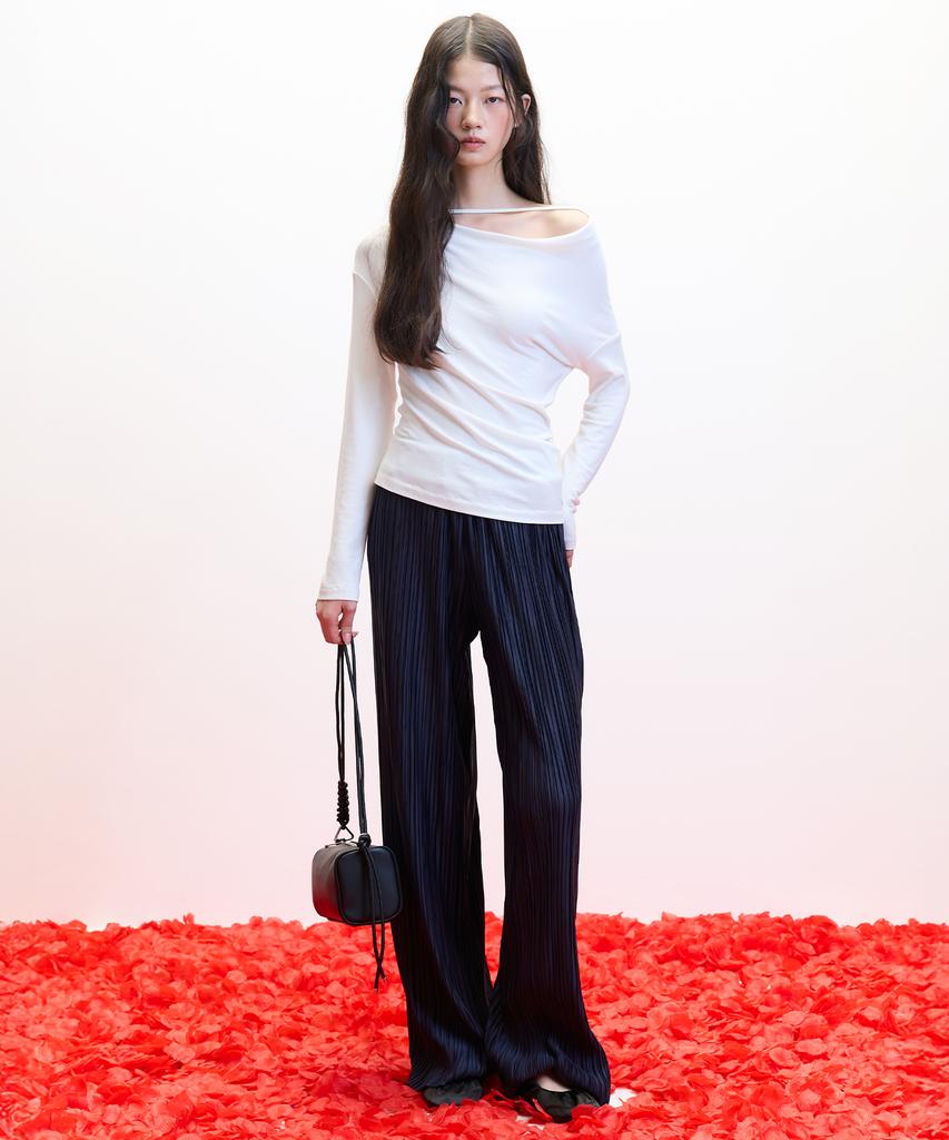 HAE BY HAEKIM [Atelier] Strap Drape Top_White