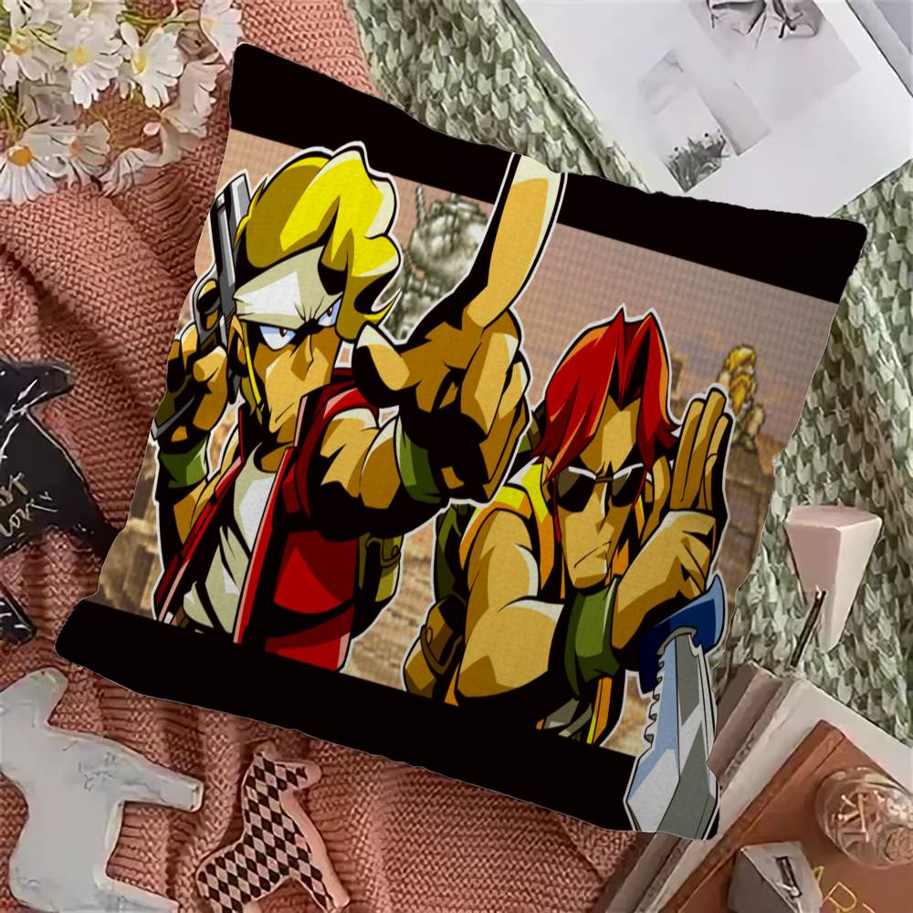 Retro Game Metal Slug Pillow Gift Home Office Decoration Pillow Bedroom Sofa Car Cushion CoverPillow Case