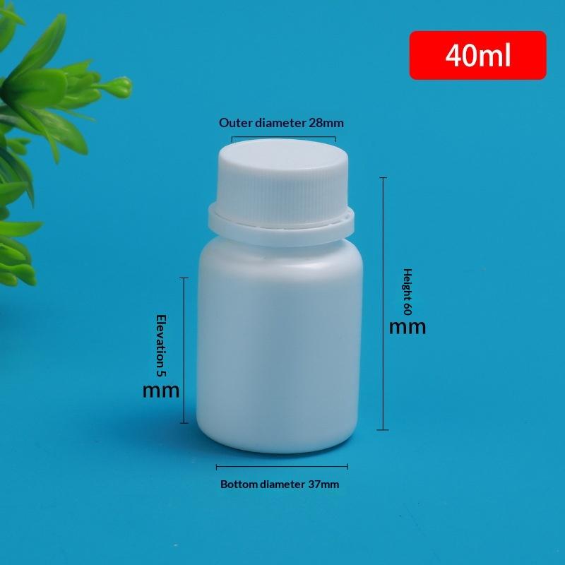 10 Stück 20-225ml Pillenfläschchen Tabletten Kapseln Pulver Tragbare Behälter Kunststoff HDPE Weiße Versiegelte Leere Flaschen