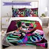 Joker Pattern Printed 3PCS Bedding Set, Soft Skin-Friendly Washable Duvet Cover & Pillowcases Set