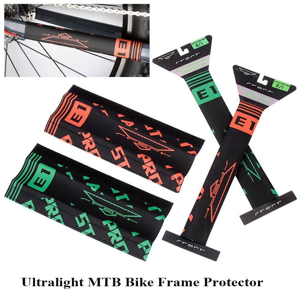 

MTB Chain Rear Cycling Chain Cover Bicycle Frame Protection Fork Guard Cover Bike Frame Protector зелений