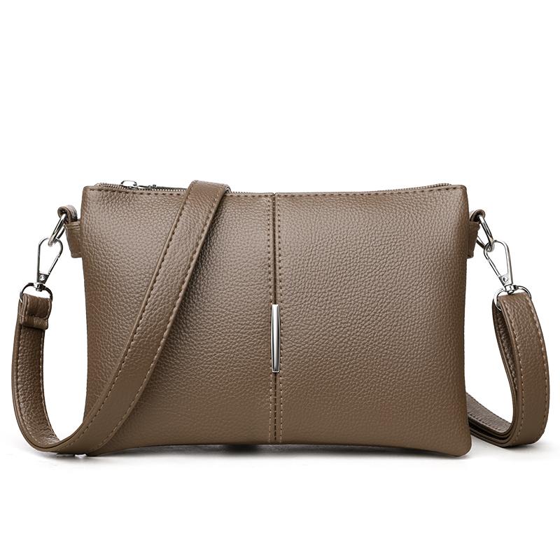 Women's Small Square Shoulder Bag Soft Leather Crossbody Bag Mother Bag