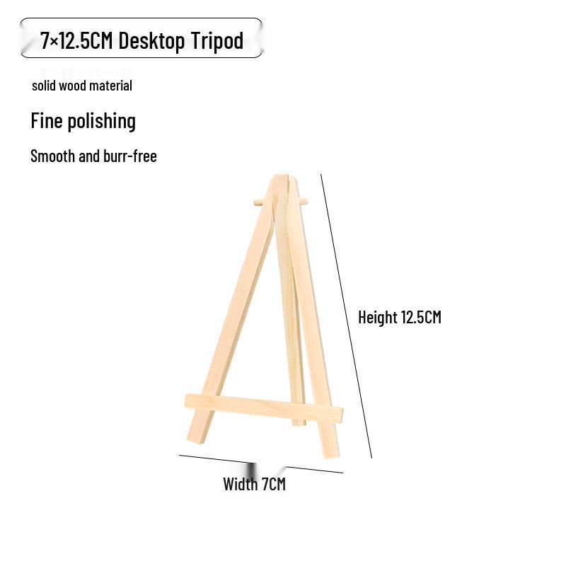 Mini Șevalet de Birou din Lemn pentru Cadru de Afișare Pictură în Ulei Numerotată pentru Copii