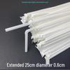 ZISIZ Individually Wrapped Plastic Disposable Straws