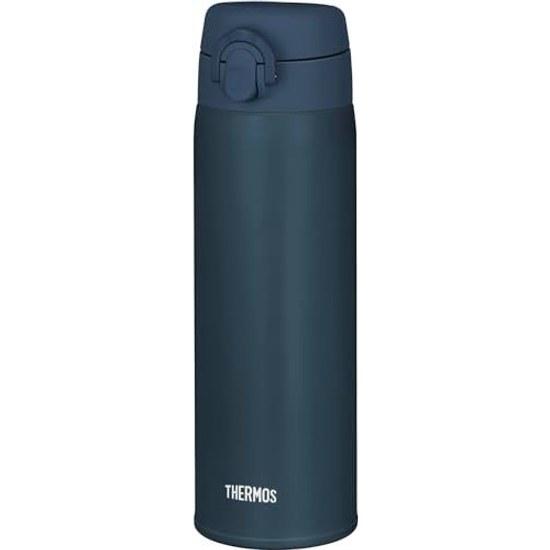Thermos Vacuum Insulated Travel Mug 500ml Dark Navy Removable Drinking Spout Easy Clean Ultra Lightweight Compact Type One-Touch Open Stainless Bottle
