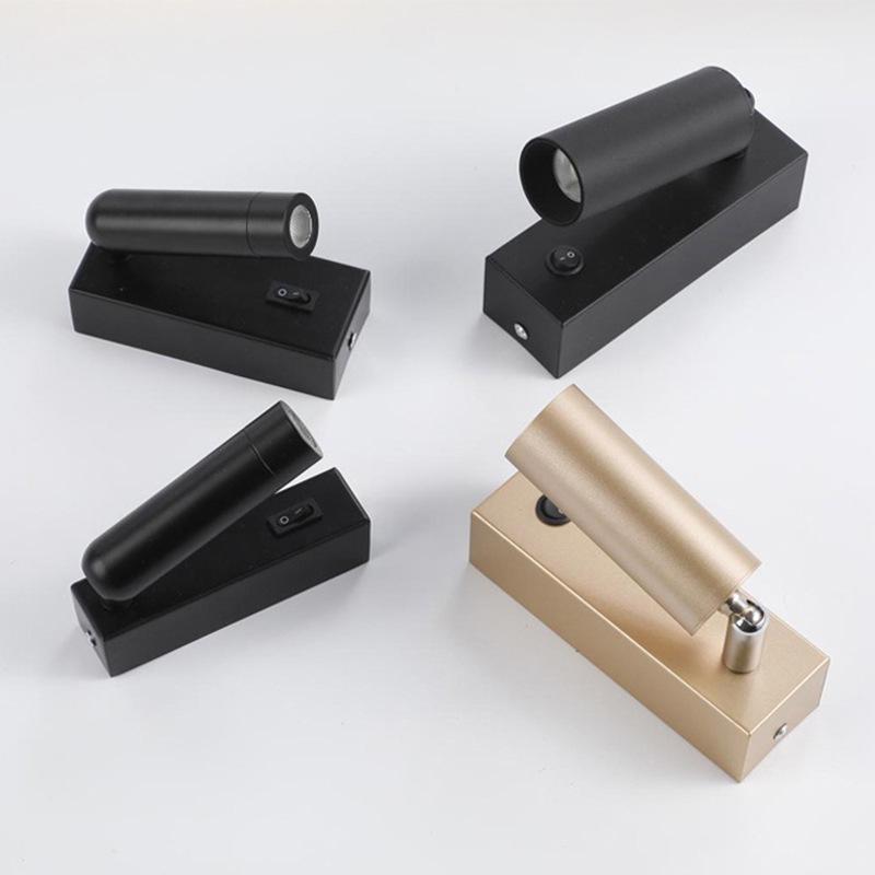Modern Minimalist Rotating LED Wall Light for Bedroom, Hotels, Hallways, and Staircases