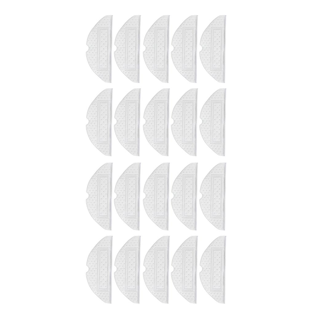 20pcs Sweeping Robot Disposable Mop Pads Mopping Cloth Replacement Cleaning Pads for Xiaomi