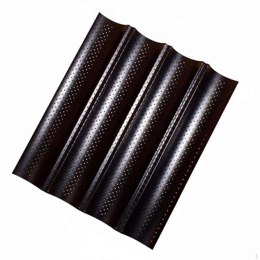 Perforated French Bread Pan Non Cooking Tray Carbon Steel Construction