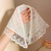 Summer Headwear Headdress French Pastoral Style Triangle Hair Scarf Women Girls Lace Flower Band Headwarp Hair Accessories
