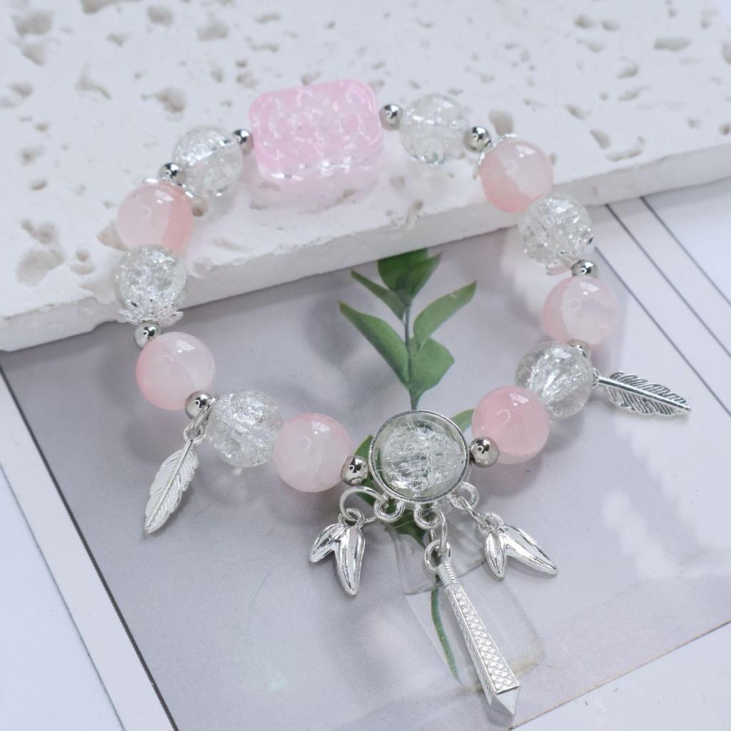 Mori Style Mermaid Crystal Bracelet – Versatile Niche Design for Women, Ideal for Students and Best Friends
