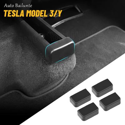 Tesla schuifrail achterbank zachte rubberen plugbescherming voor Tesla Model 3 Model Y 2022 interieurfunctie
