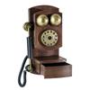 Retro Classical Wall Mount Corded Phone Model Antique Landline Telephone with Storage Box Modern Home Office Decors