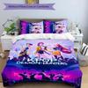 3-teiliges Kpop Hunter Muster Bettwäscheset Bettbezugset enthält Bettbezug & Kissenbezüge, perfekte Ganzjahres-Schlafzimmerdekoration & Geschenk