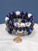 Boho Retro Perlenarmband Set mit Lebensbaum Anhänger