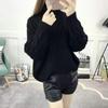 Autumn/Winter Korean Loose High Neck Pullover Sweater for Female studentsShort Thick Woolen Jacket with Increased Thickness
