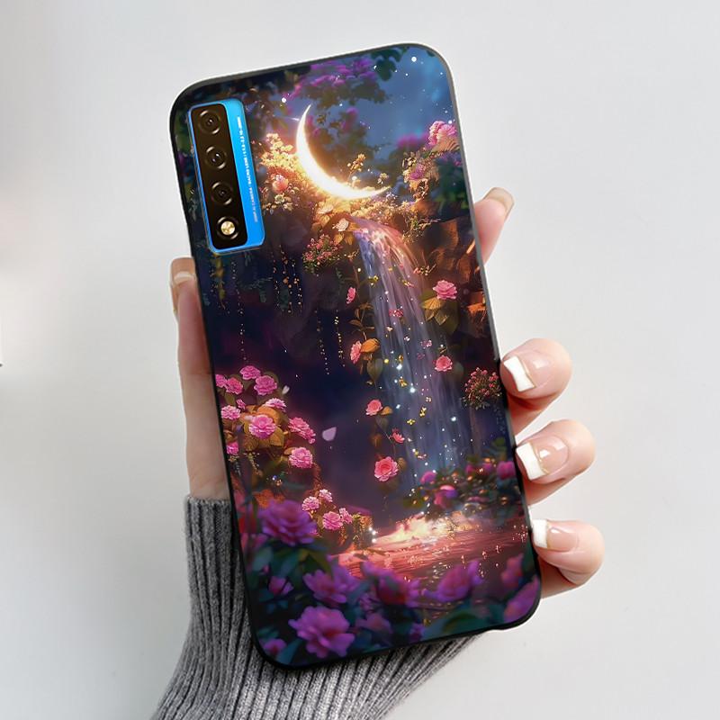 Case For TCL 20S 20L 20L+ 20 Pro 5G Luxury Cute Love Rabbit Funny Black Soft Silicone Phone Case For TCL20 20Pro 5G Back Cover