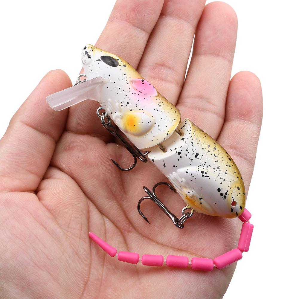 15,5g/15,5cm Bionischer Gelenk-Wobbler - Weitwurf-Maus und Asp-Imitation 9008