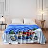 Santa's Ride with Gifts for all seasons blanket lunch break throw gift