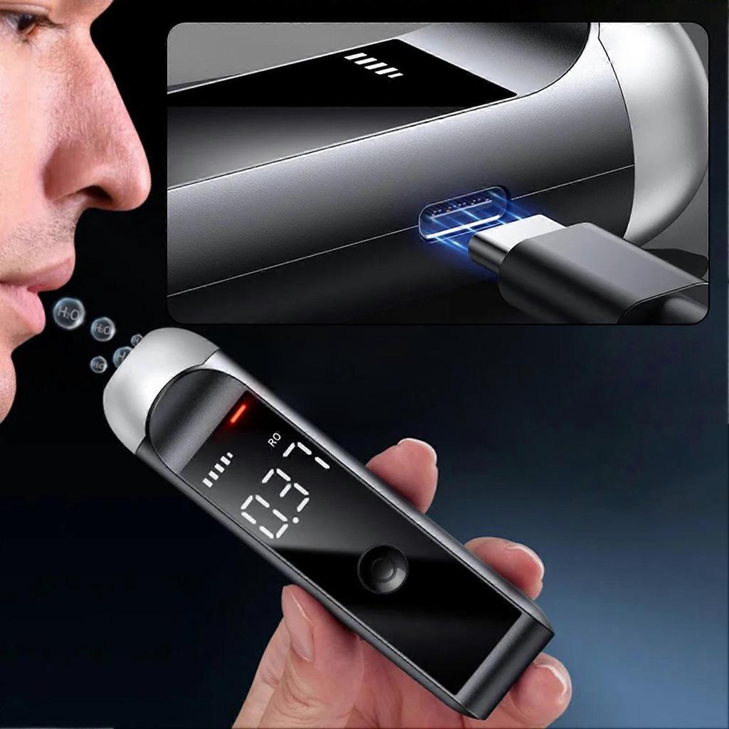 Portable Alcohols Breathalyzers Tester High-Accuracy LCD Non-Contact Breathalyzers for Car Driver Use