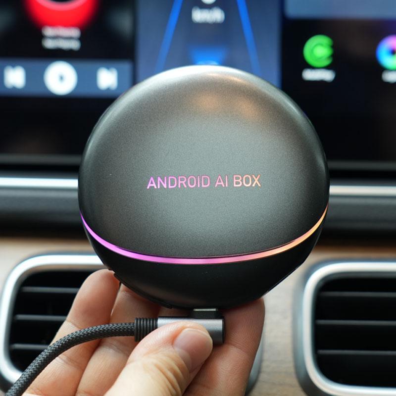 CarPlay TV AI Multimedia Box, 8GB+128GB, Portable Wireless Android Car Adapter with HDMI Output