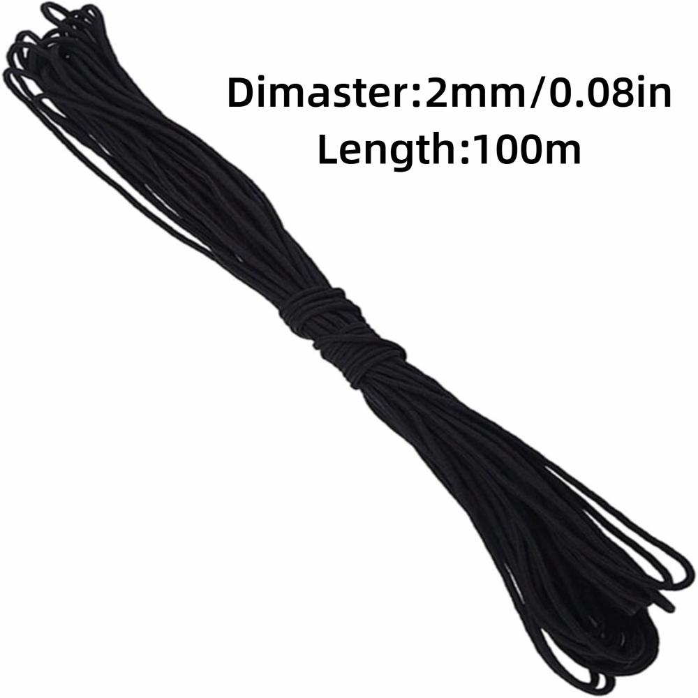 Flexible ylon Paracord 2mm Single-Core Paracord Durable Utility Rope  Camping