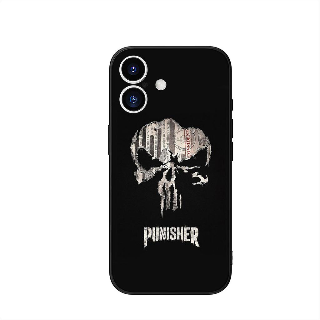 The Marvel Punisher Skull Case for Motorola Moto G54 G05 G24 G55 G75 G9 G85 G15 G57 G86 Power Edge 50 30 Ultra Fusion neo Pro
