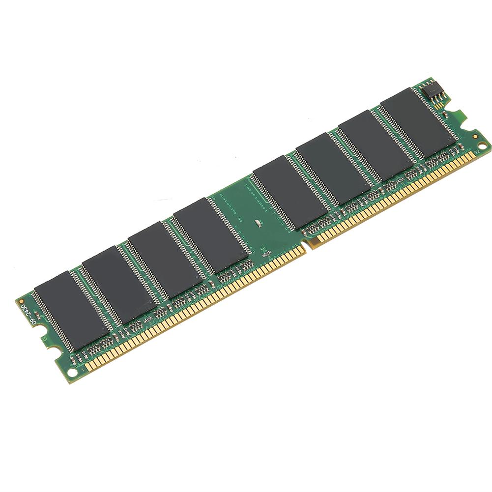 2Pcs Memory Module Desktop Computer Double‑Sided 16‑Grain DDR 1GB 400MHZ PC‑3200