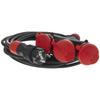 Przedłużacz Trójdrożny Schuko 5M 250V 16A 3X2P+Z 3X2,5Mm2 Ip44
