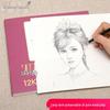 Classic Sketchbook: 120 Sheets, 12K+16K Drawing Paper with Sketching Pencils