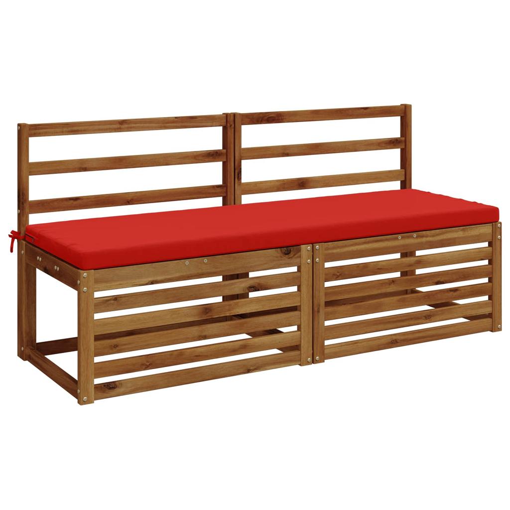 2 Piece Bench Cushions SOEST 2 Pcs. 100percent Polyester Red