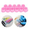 200Pcs Tattoo Ink Cups Honeycomb Shape Pigment Holder Cups Permanent Makeup Supplies Pink