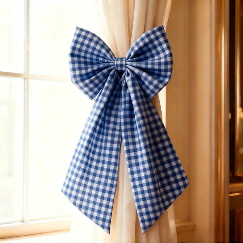 

2pcs Velvet Christmas Bows Christmas Tree DIY Hanging Ornaments Ribbon Bow Gift Wrapping Bows Chrismtas Party Gifts 2pcs