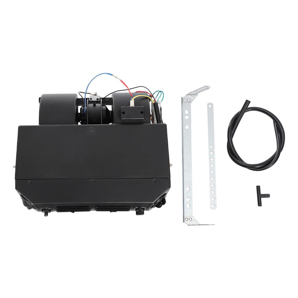 12V Truck Air Conditioning Evaporator, ABS Black Manual Control AC Evaporator, 3 Speed Air Flow Replacement for Car A/C System