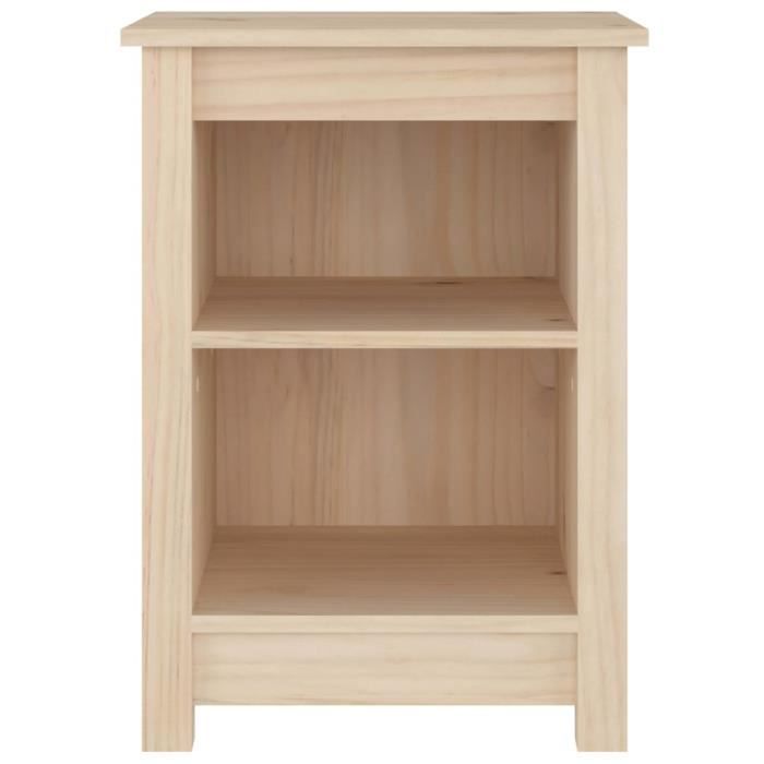 VidaXL Table de chevet 40x35x55 cm Bois de pin solide 820956