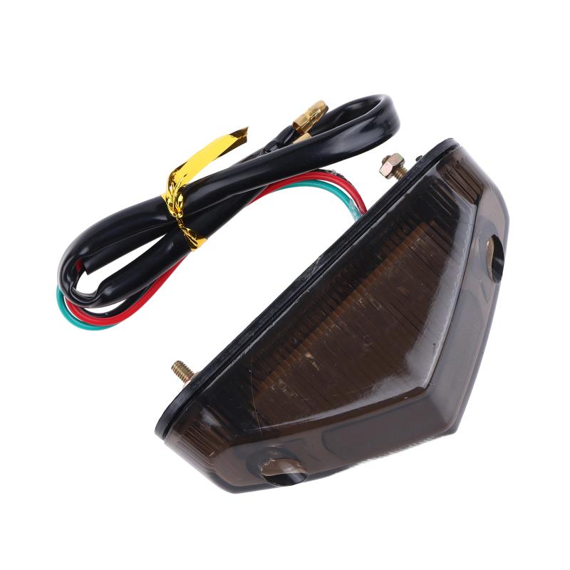 12V Motorcycle Tail Rear Light Lamp Taillight Motor Brake Stop Lights License Plate Light Moto Equipments Parts Access Universal