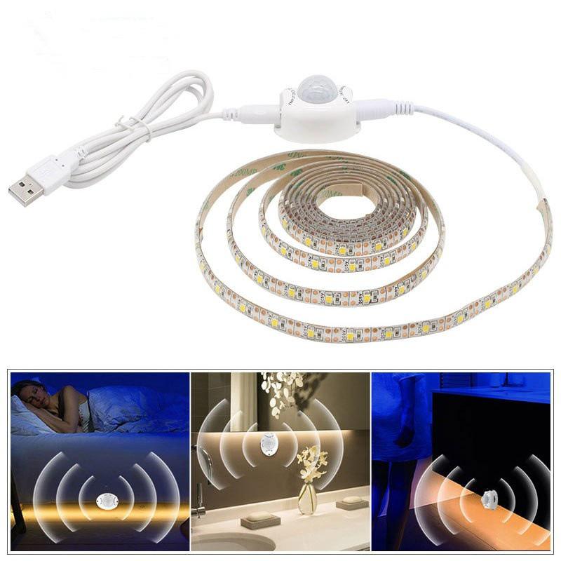 USB Motion Sensor LED Light Strip for Beds & Wardrobes