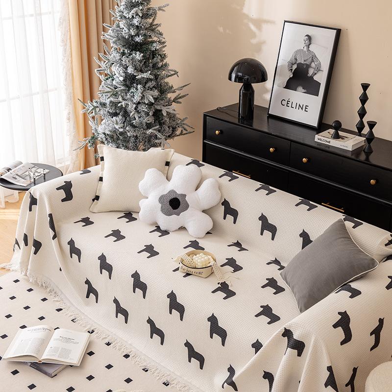 Printed Sofa Towel Anti-Scratching Sofa Cover Cloth Four Seasons Universal Full-Cover Sofa Cushion Full All Wrapped Cover Cover